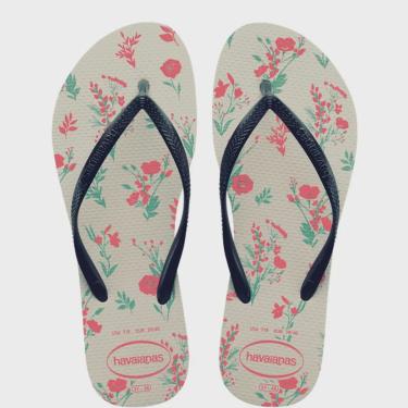 Imagem de Sandalia Havaianas Slim Rom Branco Marinho 41/42