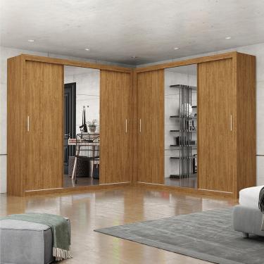 Imagem de Closet Casal Premium Clarice Plus 06 Portas 8 Gavetas - Freijó