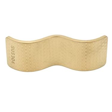 Imagem de Suporte de Pauzinhos, Suporte de Pauzinhos de Uso Duplo Padrão de Pontos de Aço Inoxidável para Colher (Ouro)