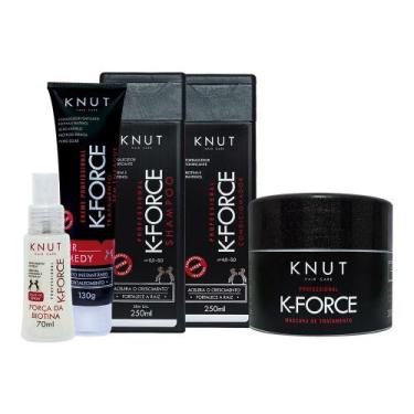 Imagem de Kit Knut K-Force: Shampoo 250ml + Condicionador 250ml + Máscara 300G +