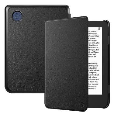 Imagem de Fintie Slimshell Capa para eReader Kobo Clara 2E de 6" / Tolino Shine 4 (versão 2022) – Capa de couro PU premium leve com hibernar/despertar automático, preta