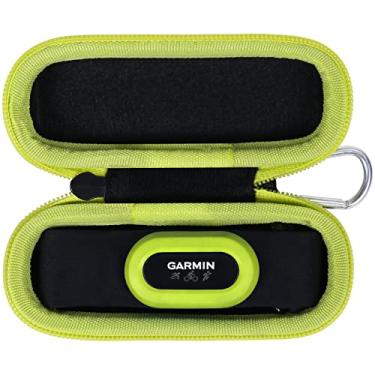 Imagem de Aenllosi Capa rígida de substituição compatível com Garmin HRM-Pro Plus, suporte premium para monitor de frequência cardíaca (somente capa) (zíper amarelo)