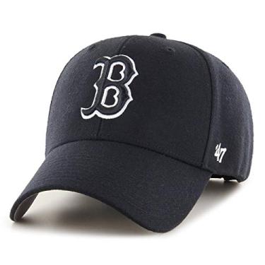 Imagem de Boné '47 Brand Boston Red Sox MVP Dad MLB preto/branco