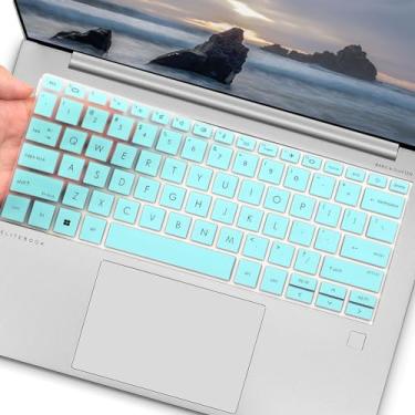 Imagem de Capa de teclado para laptop HP EliteBook 830 835 840 8451040 G9 G10 de 14 polegadas, para 2023 2022 2021 novo HP EliteBook 14 capa de teclado (não serve para 840 845 1040 G8 G7 G6 G6 G5 G4 G3) - menta