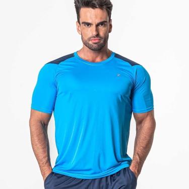 Imagem de Camiseta Poker Esportiva Solar Masculina - Azul - G-Masculino