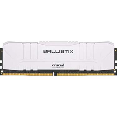 Imagem de Crucial Ballistix 3200 MHz DDR4 DRAM Kit de memória para jogos de desktop 32GB (16GBx2) CL16 BL2K16G32C16U4W (WHITE)