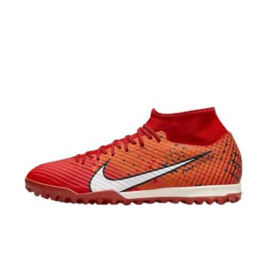 Imagem de Nike Tênis de Futebol Mercurial Superfly 9 Academy Turf, Crimson Claro/Mandarim Brilhante/Preto/Marfim Claro, 41