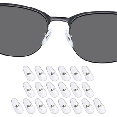 Imagem de DROGO 10 pares de almofadas de nariz de substituição de silicone macio para óculos RayBan RB3534/RB3536/RB3538/RB3604/RB8052/RB8054 óculos/óculos de sol, antiderrapante, não irrita a pele
