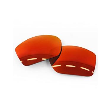 Imagem de Forobb Lentes de reposição polarizadas para óculos de sol Costa Del Mar Diego 06S9034 - vermelho maçarico - policarbonato polarizado