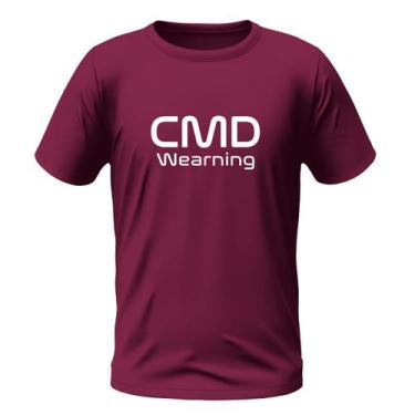 Imagem de Camiseta Masculina De Algodão Estampada Premium Vinho - Cmd Wearning