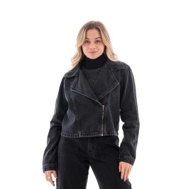 Imagem de Jaqueta Jeans Feminina Arauto Biker Black-Feminino