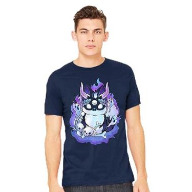 Imagem de TeeFury - Hades - Camiseta masculina animal, gato,, Preto, 5G
