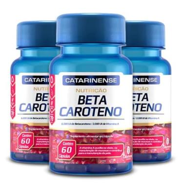 Imagem de Kit 3 Beta Caroteno Catarinense Pharma 60 cápsulas