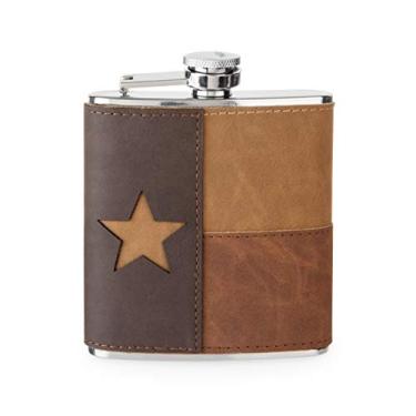 Imagem de Foster & Rye Cantis de metal de couro, Texas, 170 g, marrom