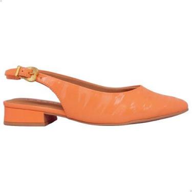 Imagem de Sapato Feminino Salto Baixo Ramarim Slingback Anatomico