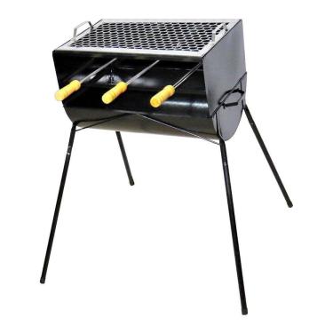 Imagem de Churrasqueira Espetinho E Pé Fe 1 Grelha 3 Espeto 83X44X30Cm