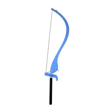 Imagem de Ferramenta profissional de mapeamento de sobrancelhas régua niveladora com arco - Guia de desenho de sobrancelha de liga de alumínio para microblading e maquiagem permanente t - Azul