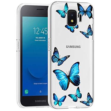 Imagem de Vavies Capa para Galaxy J2 Core/Galaxy J2 Shine/J2 Pure/J2 Dash/J2 2019 Capa para meninas, capa protetora fina à prova de choque transparente TPU para celular para Samsung Galaxy J2 Core (borboleta
