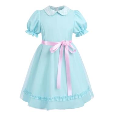 Imagem de Nuoqi Fantasia Grady Twins para adultos para gêmeos Grady Twins fantasia de Halloween, Vestido infantil A, 150(10-12 yrs)
