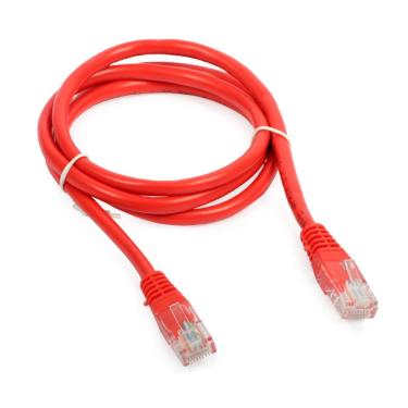 Imagem de Cabo de Rede UTP (Patch Cord) RJ45 Cat 5e - 1.5 metros - Vermelho - Seclan CY-5128-CAT5E-1.5M-RD