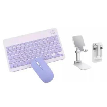 Imagem de Teclado E Mouse Bluetooth + Suporte Para Tablet Redmi Pad 10.6 - FAM 
