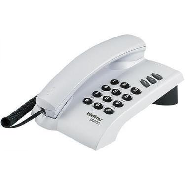 Imagem de Telefone Pleno C/ Fio Cinza Sem Chave 4080055 - INTELBRAS, Cinza