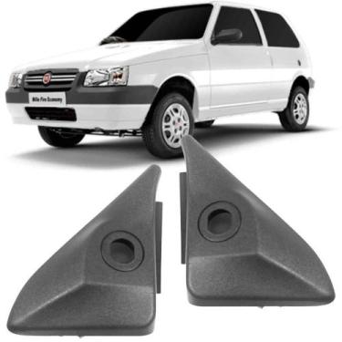 Imagem de Par de Acabamento Interno Retrovisor Fiat Uno Mille Fire Way 2004 2005