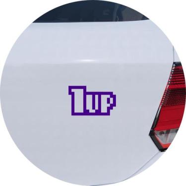 Imagem de Adesivo de Carro Gamer Vida 1 Up - Melhor Adesivo, Roxo