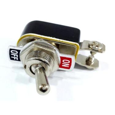 Imagem de Chave Alavanca Liga Desliga Tic Tac Metal 2P 2T Kit 15 Unid - NTV