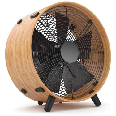 Imagem de Ventilador de Mesa com 3 Velocidades e Anel de Bambu Ecológico 110V 55W, Stadler Form, Marrom