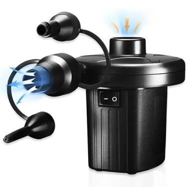 Imagem de Bomba De Ar Eletrica Inflar Boia Bexigas Colchões Com Adaptador - M3M,