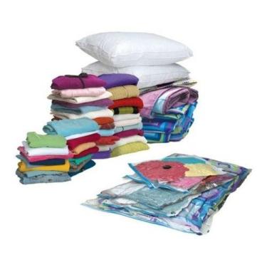 Imagem de Saco A Vacuo Organizador Protetor Roupa Embalagem 50x60 Cm - Clink