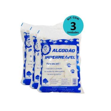 Imagem de Kit Algodão Hidrófobo Impermeável Cotlín 500g com 3 unidades