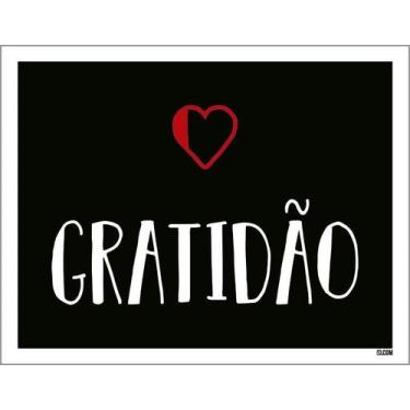 Imagem de Placa Decorativa - Gratidão 36X46 - Sinalizo