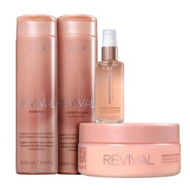 Imagem de Kit Braé Revival - Shampoo, Condicionador, Máscara e Óleo