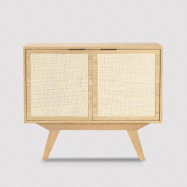 Imagem de Balcão Alia 2 Portas 90 cm - Casavee, Tauari - Telinha Rattan