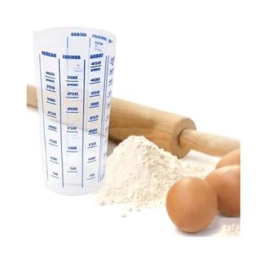 Imagem de Copo de Medidas Dosador Medidor Receitas Graduado 500ml Top - Multshop