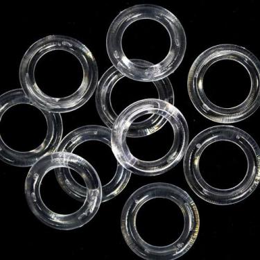 Imagem de Kit 50 Unidades de Argolas Pequena 2,3cm Incolor Resistente - Russo Ar
