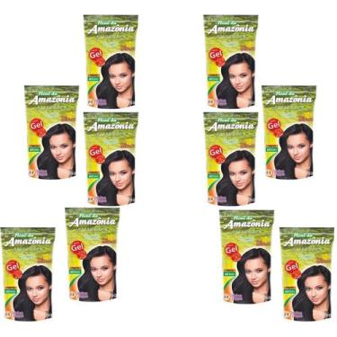 Imagem de Hene Em Gel Amazonia 10x180gr Divina Dama Preto Medio (Preto Natural) 