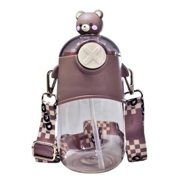 Imagem de Garrafa Infantil 550ml Para Escola Viagem Orelhinhas Fofas - Kiero, Ma