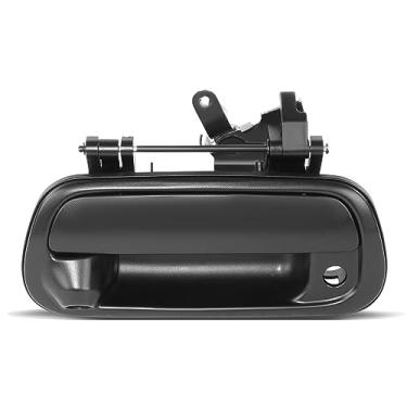 Imagem de DNA MOTORING Alça traseira externa compatível com Toyota Tundra 00-06, com orifício de câmera e fechadura, preto texturizado, OEM-THO-00186