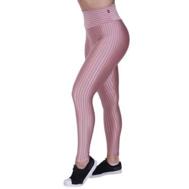 Imagem de Calça Legging Fitness Feminina Cintura Alta Cirre 3D Orbis Rosê - Orbi