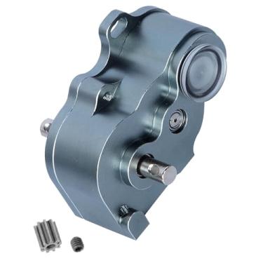 Imagem de hopsupRC LCG Middle Transmission Gearbox Upgrades Part for 1/10 RC Crawler car Axia1 SCX10 SCX10 ii 90047 Wraith,Aluminum Center Transmission Gearbox Hops up,Titanium