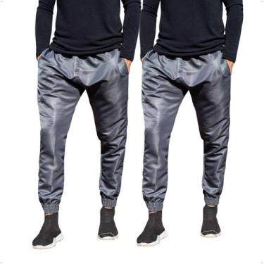 Imagem de KIT 2 Calças Jogger Masculina Skinny Tecido Tactel 416 - BEN20, GG, Ci