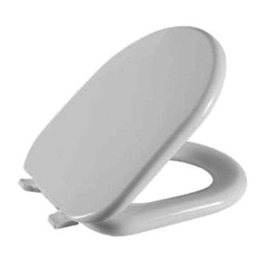 Imagem de Assento Sanitário Riviera Cinza Claro Tampa para Vaso Celite Almofadad