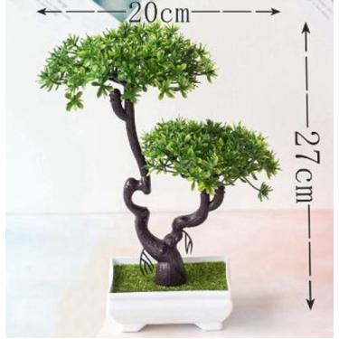 Imagem de Vasos de plantas artificiais em pinheiro bonsai - sylim