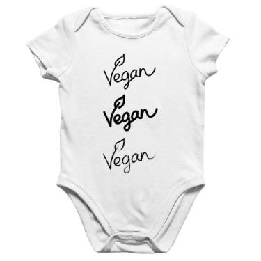 Imagem de Body Bebê Algodão Vegan - Foca na Moda, Branco, M