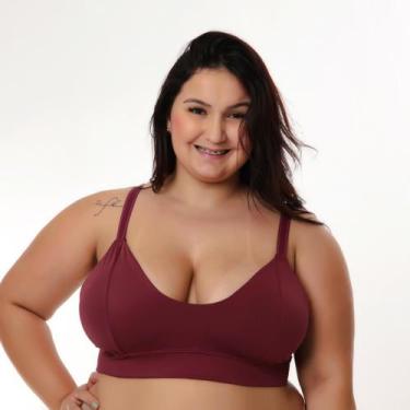 Imagem de Sutiã Plus Size Sem Bojo Confortável Alça Reforçada lingerie Feminina 