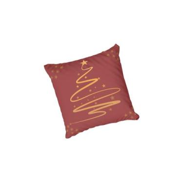 Imagem de Almofada com enchimento Árvore Dourada Estrelas - Fabrika De Festa