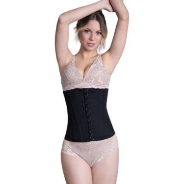 Imagem de Corselet modelador cinturita 15 barbatanas corretor postural new form 